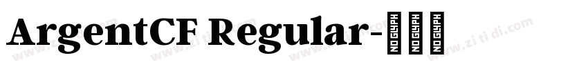 ArgentCF Regular字体转换